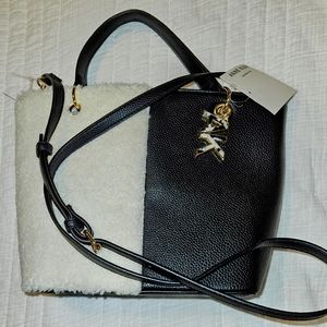 Anne Klein Convertible Sherpa Tote